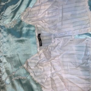 SHEIN white daisy tank top